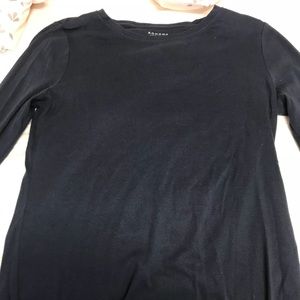 Plain Faded Navy Long Sleeve Shirt